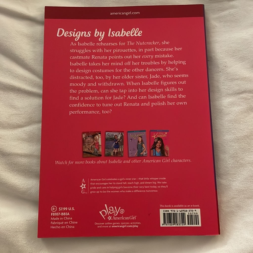 Designs by Isabelle by Laurence Yep American Girl Doll Book - Picture 2 of 2